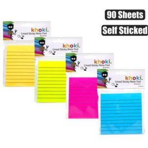 Khoki Note-pad Self-stick Ruled 90 Sheets
