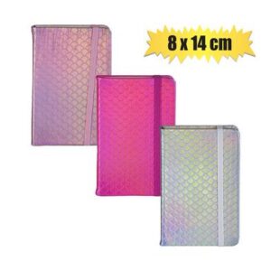 Notebook with Elastic Band Pattern 8 x 14cm
