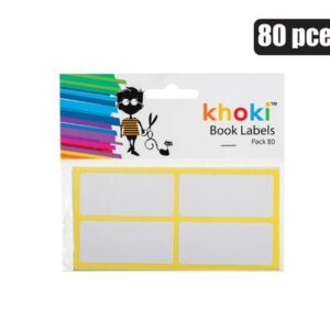 Khoki Labels Self Adhesive No Border 80-piece