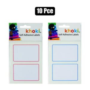 Khoki Labels Self Adhesive with Border 20-piece
