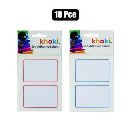 Khoki Labels Self Adhesive with Border 20-piece