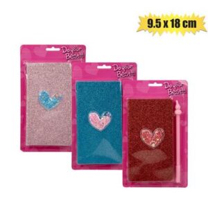 Novelty Love Notebook with Pen 9.5 x 18cm