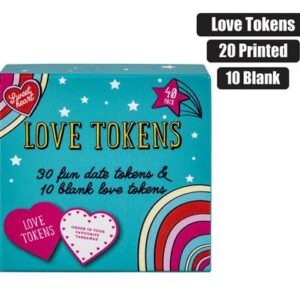 Novelty Love Tokens 20 printed/10 Blank
