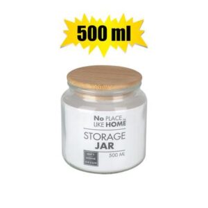 Storage-jar Glass 500ml Bam 10 x 10cm