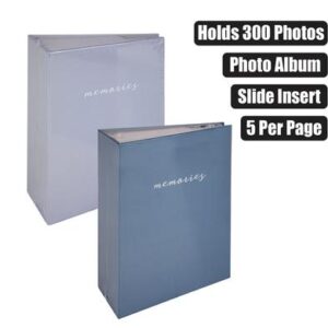 Photo Album 300-photo Plain Assorted