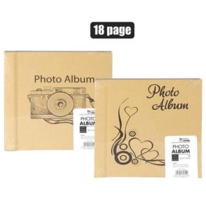 Photo Album 18 Page Black Assorted