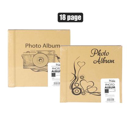 Photo Album 18 Page Black Assorted
