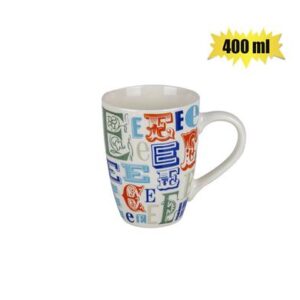 Mug Daily Tall Letter E 400ml