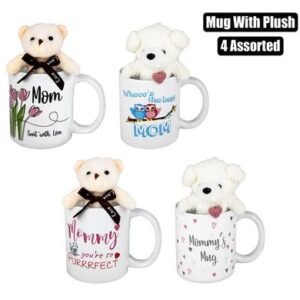 Mug Occasions Mom with Plush Assorted