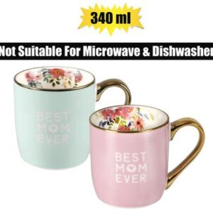Mug Occasions Gold Print Best Mom 340ml
