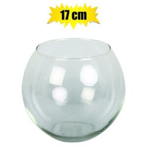 Vase Glass Florist Ball 14.5 x 17.5cm Clea