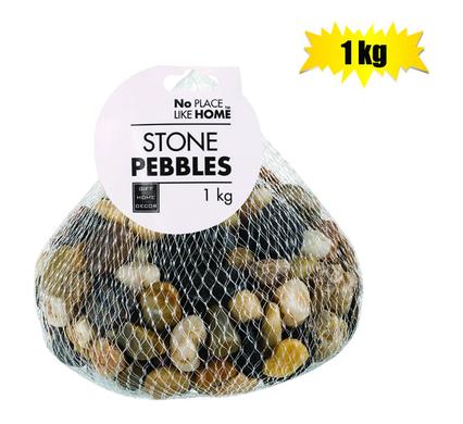 Pebbles Riverstones 1kg Mixed-colour