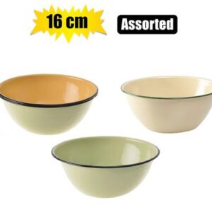 Mixing Bowl Enamel 16cm Plain Cash-bowl