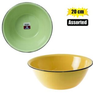 Mixing Bowl Enamel 20cm Plain Cash-bowl