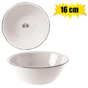 Mixing Bowl Enamel 16cm White Cash-bowl