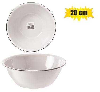 Mixing Bowl Enamel 20cm White Cash-bowl