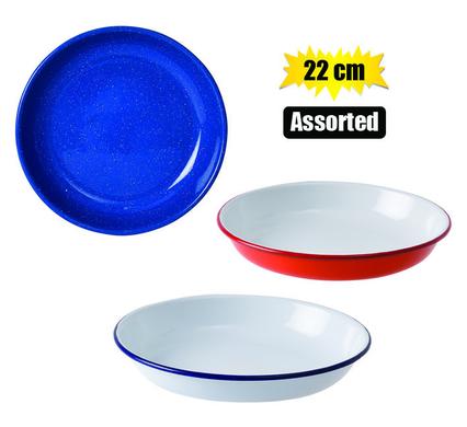 Plate Enamel 22cm Pasta (Style 2)