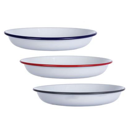 Plate Enamel 24cm Pasta (Style 2)