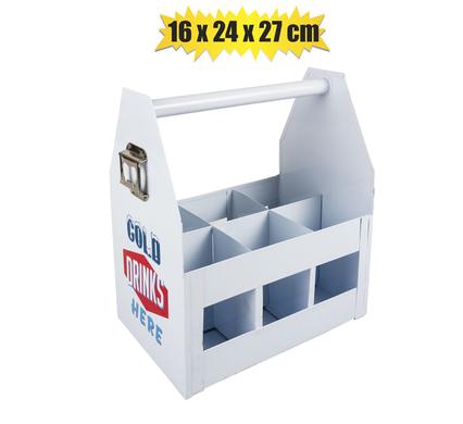 Drinks Holder 6-div with Opener 27 x 24 x 16cm