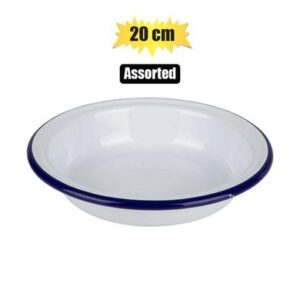 Plate Enamel 20cm Milk