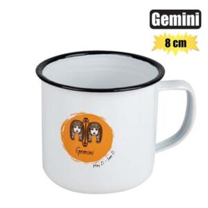Mug Enamel Horoscope Gemini 8cm