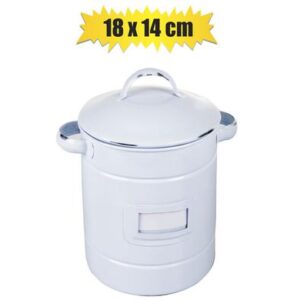 Storage Can 18 x 14cm White