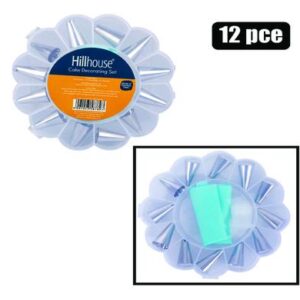 Hillhouse Icing-set Piping Bag 12-piece Nozzle Ss