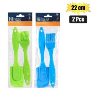 Hillhouse Spatula and Brush Set Silicone 22cm