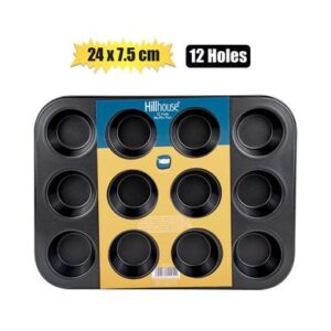 Hillhouse Bakeware Non-stick Cupcake Pan 12-hole
