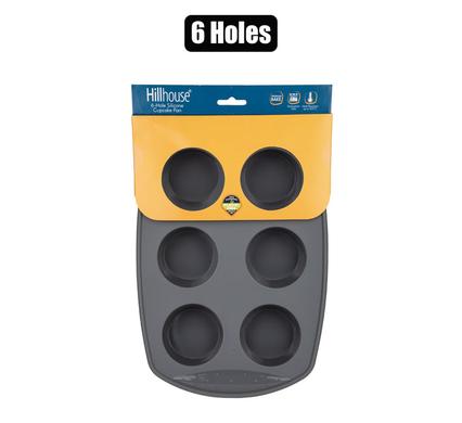 Hillhouse Bakeware Silicone Cup-cake Pan 6-hole