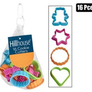 Hillhouse Cookie-cutters Plastic Small 16-piece Assorted