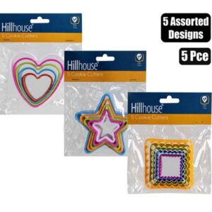 Hillhouse Cookie-cutters Plastic 5-piece H/h – Assorted