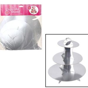Hillhouse Cake Stand Paper 3-tier Metalic