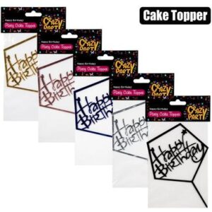 Cake Topper-happy Birthday 1-piece (Style 2)