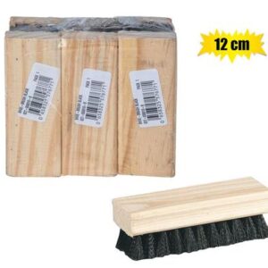 Shoe Brush Wooden Back Black