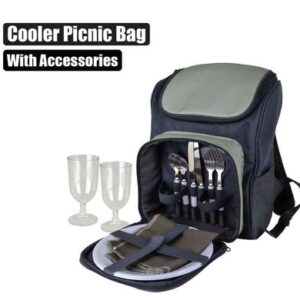 Cooler Picnic Bag & Accessories 2 Person
