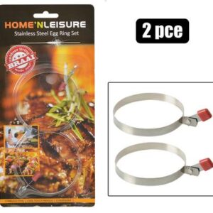 Home 'N Leisure Braai Egg-rings S/s 2-piece H&l