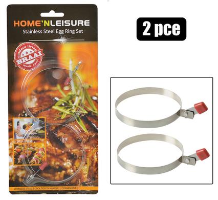 Home 'N Leisure Braai Egg-rings S/s 2-piece H&l