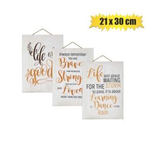 Plaque MDF Sign 21 x 30cm Inspirational