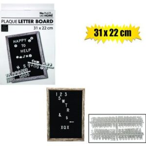 Plaque Plastic Letter Board 31 x 22cm