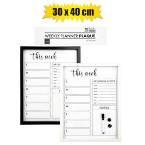 Plaque MDF Weekly Planner 30 x 40cm