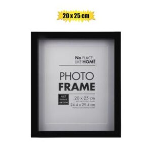 Picture-frame Plastic Shadow Box 20 x 25cm Black
