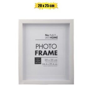 Picture-frame Plastic Shadow Box 20 x 25cm Whte