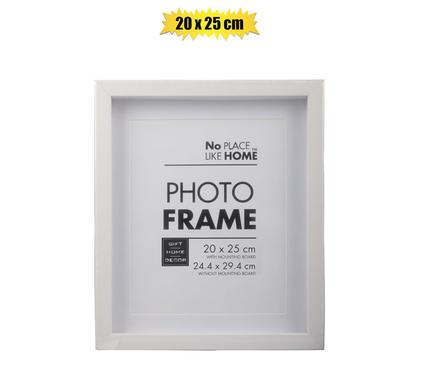 Picture-frame Plastic Shadow Box 20 x 25cm Whte