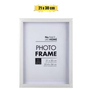 Picture-frame Plastic Shadow Box 21 x 30cm Whte