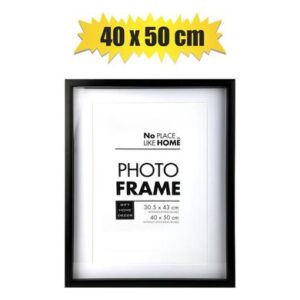 Picture-frame Plastic Shadow Box 40 x 50cm Black