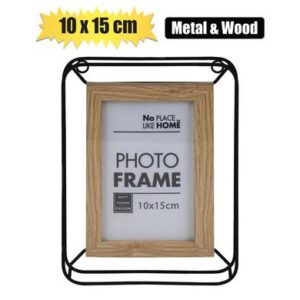 Picture-frame Square Metal & MDF 10 x 15cm