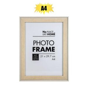 Picture-frame Cert MDF A4 Whtw/stripes