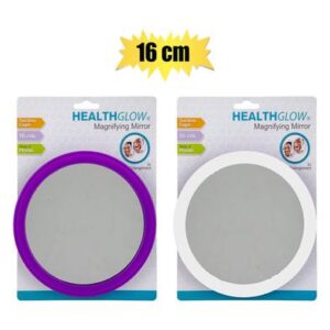 Health Glow Mirror Wall Suction Plastic Magnifying 16cm