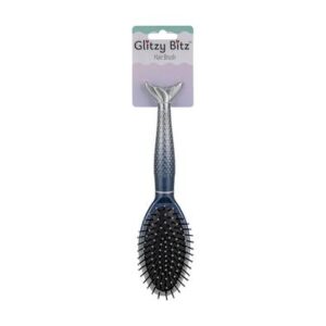 Glitzy Bitz Hair Brush Mermaid Tail Design